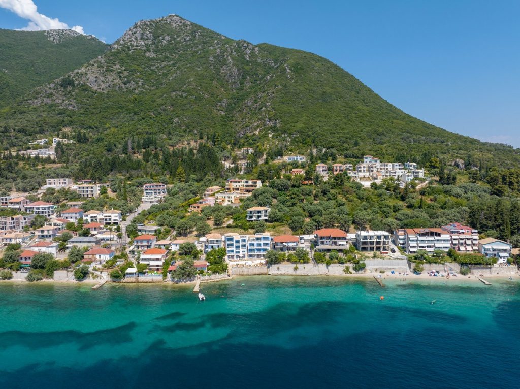 lefkada blue luxury apartments perigiali view