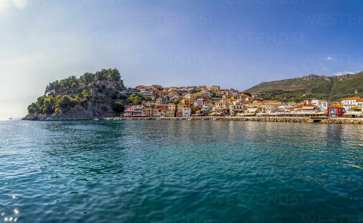 greece preveza parga resort town on ionian coast in summer MAMF01317
