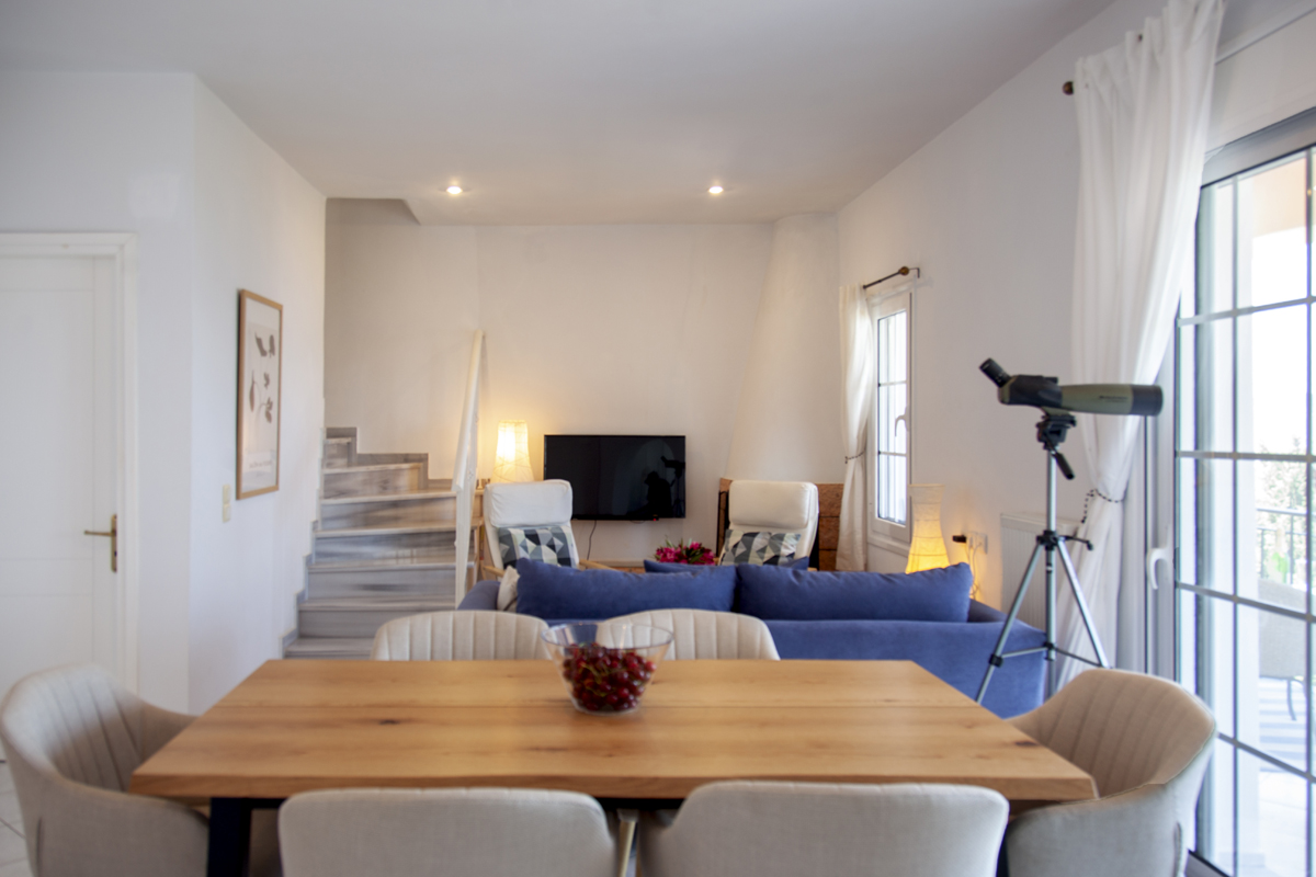 villa fortuna nikiana lefkada open living space
