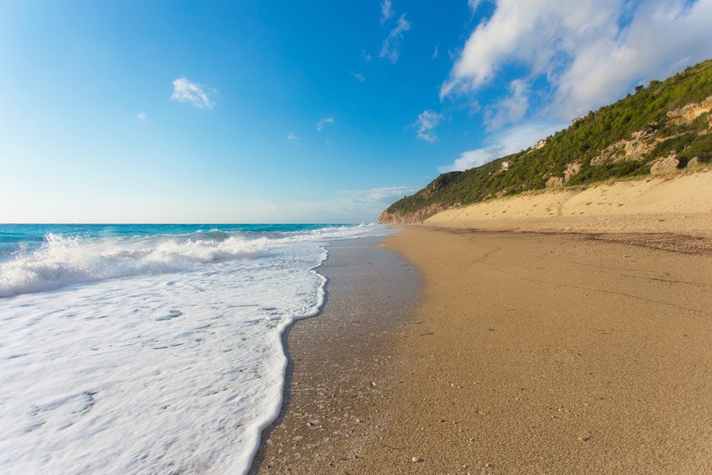 milos beach lefkada greece