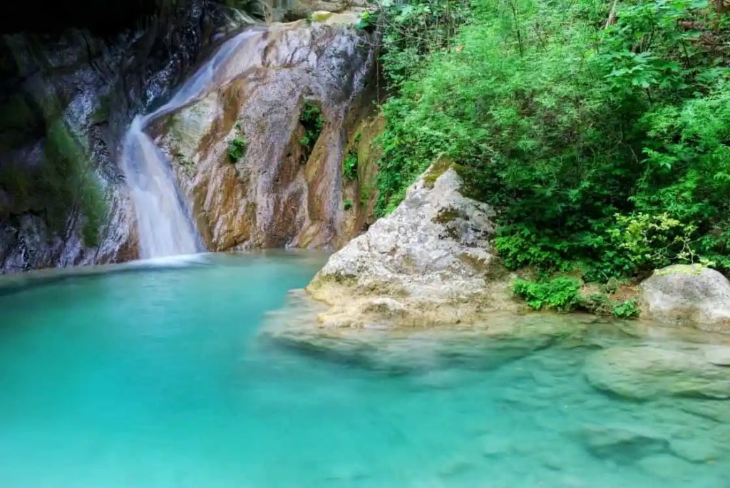 nidri waterfalls lefkada greece