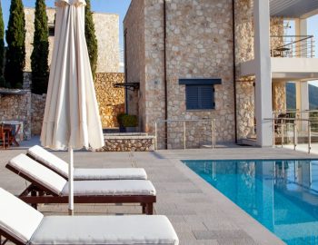 02 villa aldena lefkada greece outdoor pool umbrella