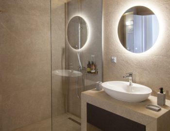 onorama villas perigiali lefkada shower white washbasin