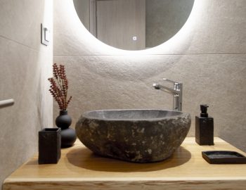 onorama villas perigiali lefkada bathroom wash hands light mirror
