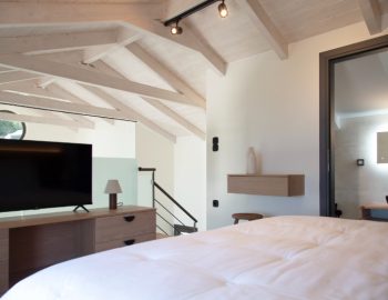 villa phaena nidri lefkada greece bedroom loft television