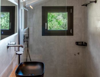 villa phaena nidri lefkada greece bathroom sink shower