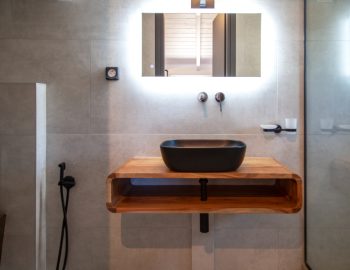 villa phaena nidri lefkada greece bathroom sink mirror