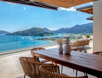 villa phaena nidri lefkada greece outdoor tabel chairs view