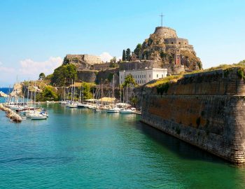 corfu kerkyra ionian island greece castle
