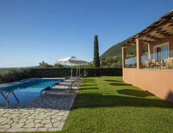 ionian luxury villas levanda lefkada perigiali garden outdoor swimming pool beach chairs property building view trees