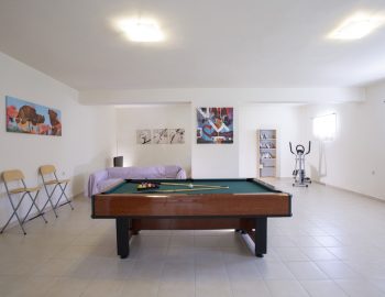 ionian luxury villas levanda lefkada perigiali play room pool table chairs lights