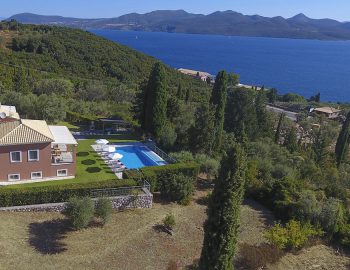 ionian luxury villas levanda lefkada perigiali sea mountains garden swimming pool property building