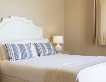 ionian luxury villas olivia lefkada perigiali curtain pillows lights bed table