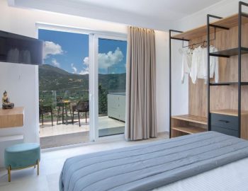 majestic villas geni lefkada bed window view landscape