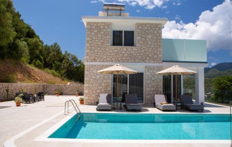 majestic villas geni lefkada pool builting hole house cover barbara