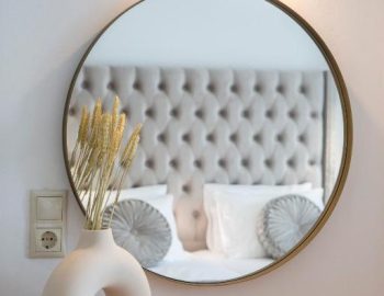 majestic villas geni lefkada round mirror bedroom