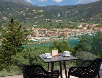 majestic villas geni lefkada table coffee chairs view