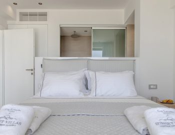 villa agatha sunset sivota epirus greece double bedroom with ensuite bathroom