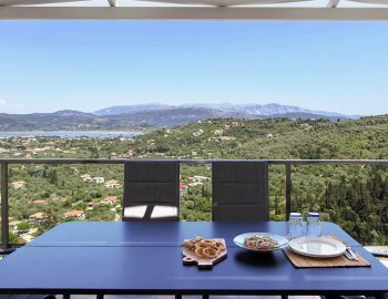 villa alba apolpena lefkada greece outdoor dining