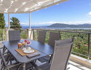 villa alba apolpena lefkada greece private balcony with sea view