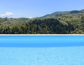 villa alba lefkada greece private pool with green mountain view 1