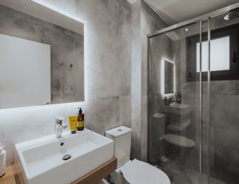 villa alpha sivota lefkada greece bathroom with shower