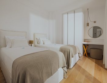 villa alpha sivota lefkada greece luxury twin bedroom