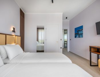 villa alpha z luxury lefkada greece twin bedroom