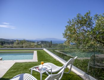 villa andromeda preveza monolithi greece pool area with view
