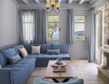 villa anemus sivota lefkada greece lounge room with sea view