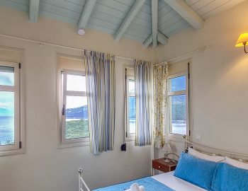 villa anemus sivota lefkada greece upper bedroom with sea view