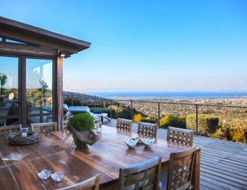 villa apanemia apolpena lefkada greece outdoor dining with sea view