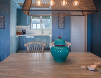 villa casa azul agios nikitas greece kitchen table