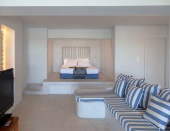 villa casa azul agios nikitas greece seating area bed