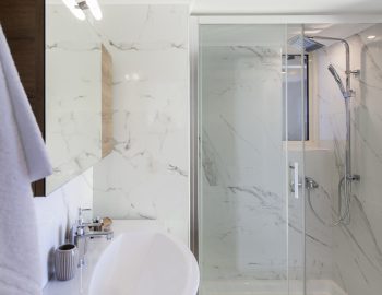 villa cohili sivota lefkada greece luxury family bathroom with shower
