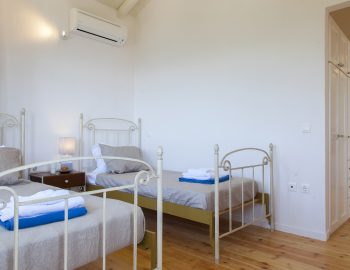villa cohili sivota lefkada island greece bedroom with two single beds