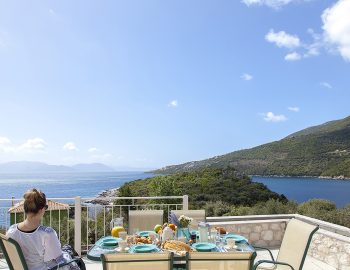 villa cohili sivota lefkada outdoor dining table breakfast endless views