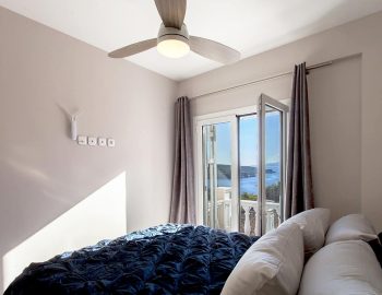 villa de ewelina ammouso lefkada accommodation double bedroom with private balcony sea view