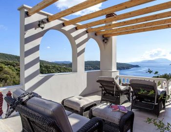 villa de ewelina ammouso lefkada accommodation private balcony with sea view