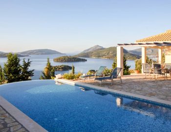 villa del sol perigiali lefkada greece pool yard