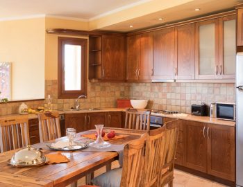 villa dendrilia kassiopi corfu greece kitchen and dining area