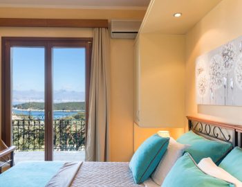 villa dendrilia kassiopi corfu greece two single beds with view