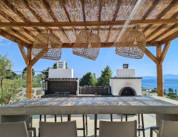 villa empeiria paleros greece outdoor area barbeque sitting area
