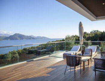 villa ena zavia resort sivota greece balcony view