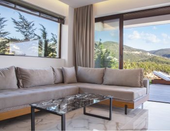 villa ena zavia resort sivota greece lounge pool view