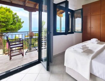 villa endless blue kalamitsi lefkada greece upper bedroom with sea views 2
