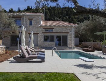 villa erato lefkada greece building swimming pool sunbeds