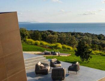 villa esy ammouso lefkada greece private outdoor seating with sea view