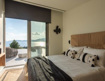 villa gaia ammouso lefkada greece bedroom with sea view