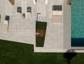 villa gaia ammouso lefkada greece pool area with sunbeds